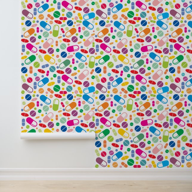 Papier Peint Motif de drogue de néon coloré (Application)