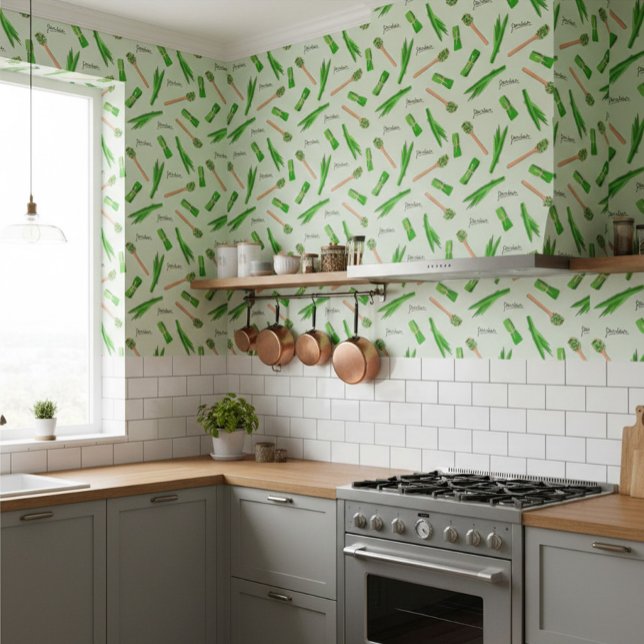 Papier Peint Motif de feuille de pandan  (Créateur téléchargé)