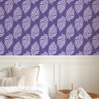 Motif de feuille tropicale violet