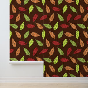 Papier Peint Motif De Feuilles, Feuilles Colorés, Feuilles D'Au