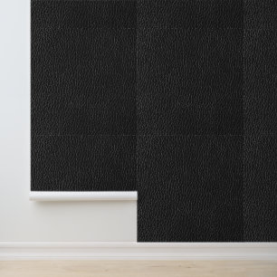Papier Peint Motif de finition en cuir noir pour intérieur mode