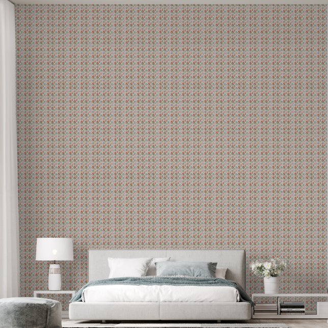 Papier Peint Motif de fleur d'aquarelle moderne (Chambre à coucher)