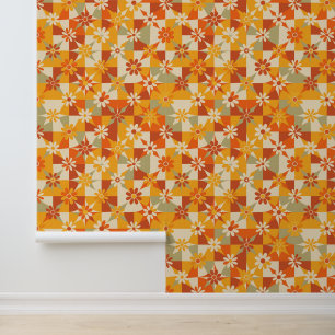 Papier Peint Motif de fleur des années 70