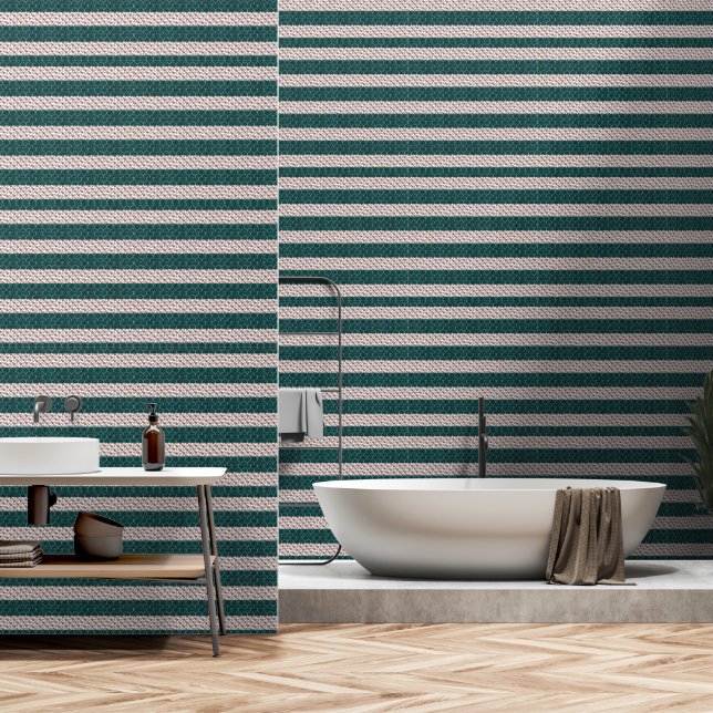 Papier Peint Motif de fleurs aquarelle (Salle de bain)