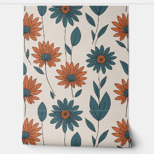 Papier Peint Motif de fleurs Boho
