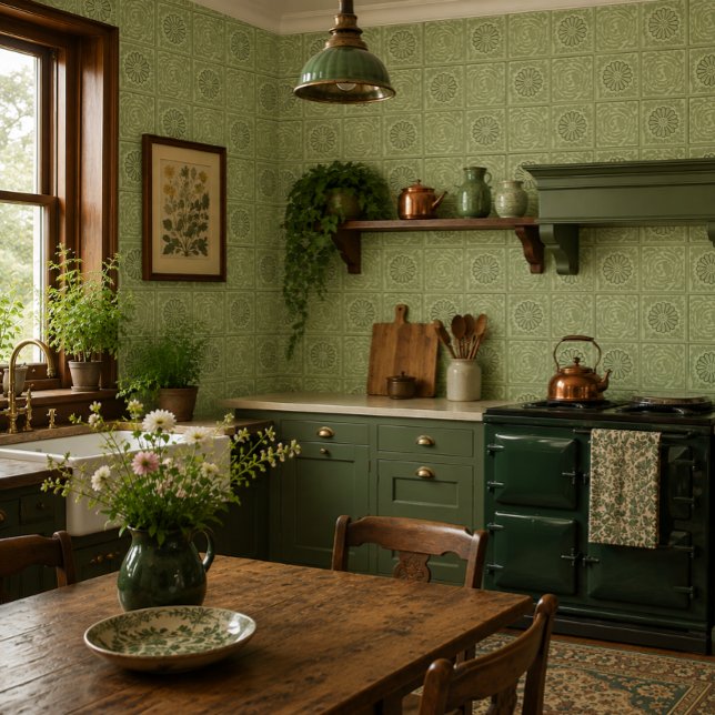 Papier Peint Motif de fleurs et de feuillage de William Morris (Créateur téléchargé)