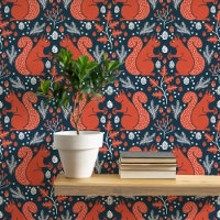 Motif de forêt d'écureuils