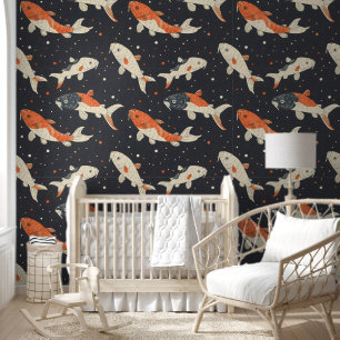 Papier Peint Motif de Koi Carps