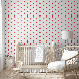 Papier Peint Motif de la nature Red White Ladybug
