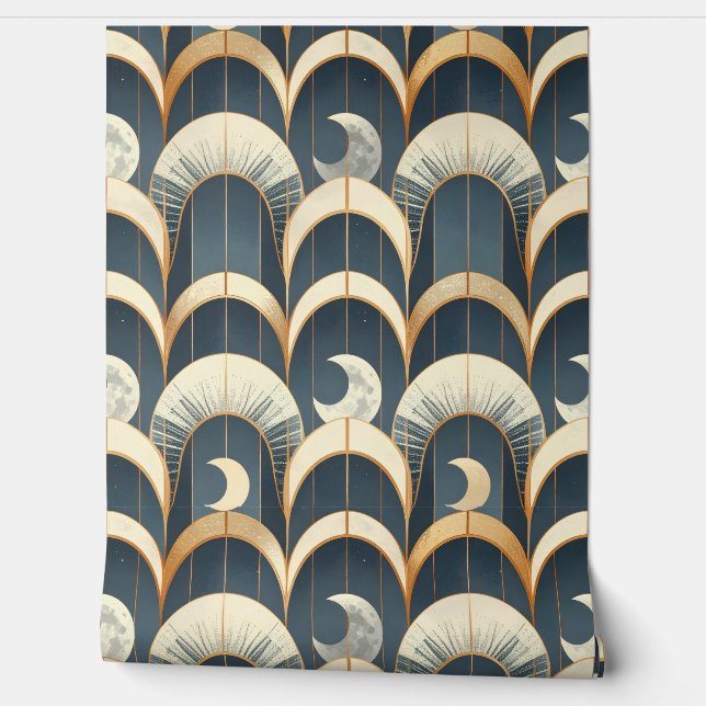 Papier Peint Motif de l'arche dorée céleste (Déroulement)