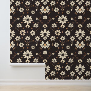 Papier Peint Motif de marguerite minimaliste sur Arrière - plan