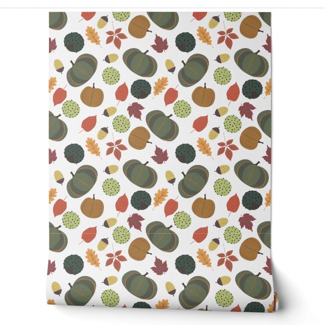 Papier Peint motif de marionnettes d'automne (Déroulement)