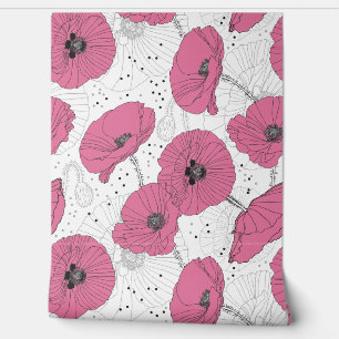 Papier Peint Motif de mignet Poppies