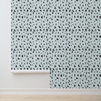 Papier Peint motif de morceaux coupés gris