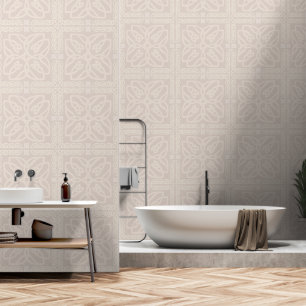 Papier Peint Motif de noeud celtique beige