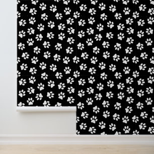 Papier Peint Motif De Pattes, Pattes De Chien, Pattes Blanches