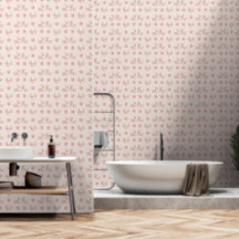 Motif de pivoine rose et de rose
