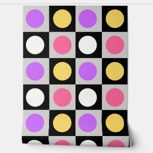 Papier Peint Motif de points de cercle géométriques