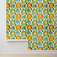 Motif de portrait de lion sans couture nouveau