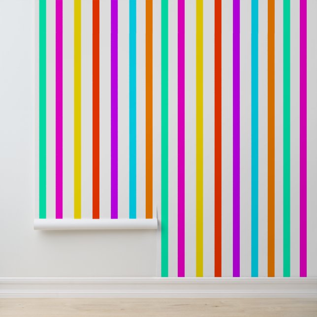 Papier peint motif de rayures fraîches (Application)