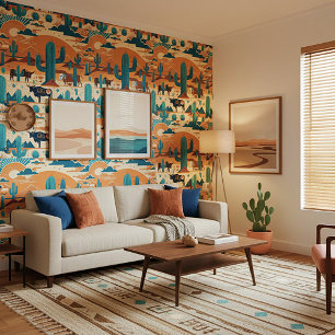 Papier Peint motif de thème de désert du sud-ouest