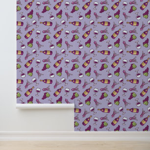Papier Peint Motif de vin rouge