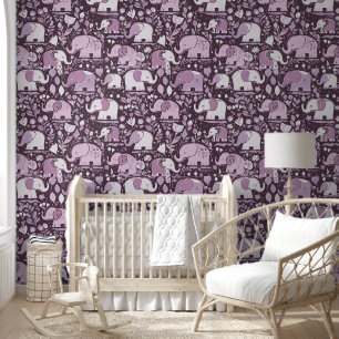 Papier Peint Motif d'éléphant de bébé 4