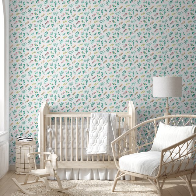Papier Peint Motif des Branches Festives (Enfants)