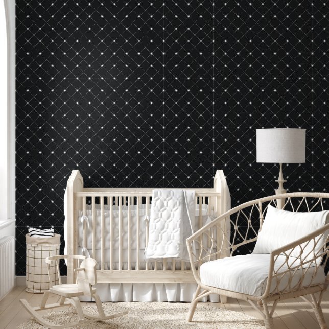 Papier Peint Motif Diamant blanc (Enfants)
