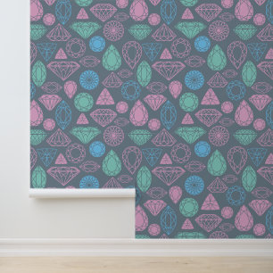 Papier Peint Motif d'icône Gemstone