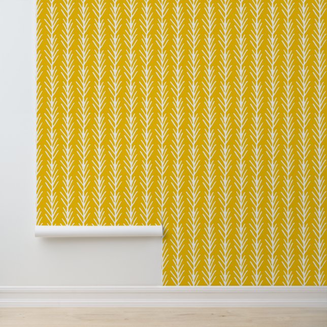 Papier Peint Motif d'or tiré à la main (Application)
