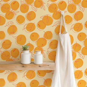 Papier Peint Motif d'Oranges funky modernes