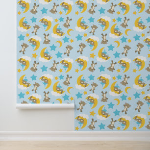 Papier Peint Motif D'Ours, Mignonnes Ours, Nounours, Étoiles