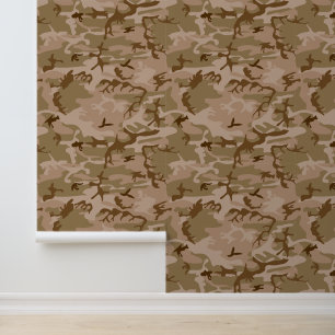 Papier Peint Motif du Camouflage du désert, Motif militaire, Ar