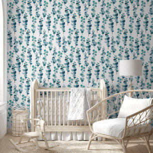 Papier Peint Motif élégant de feuilles botaniques vertes