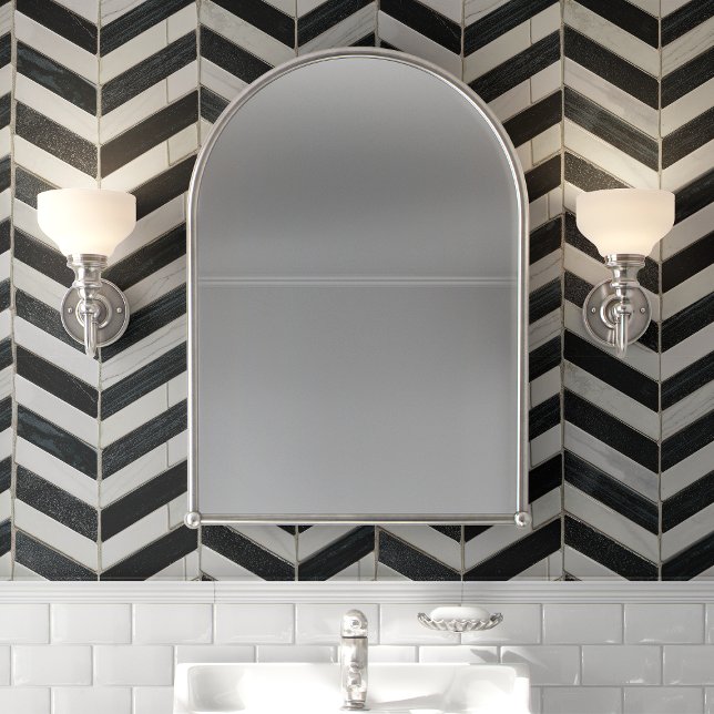 Papier Peint Motif en marbre noir et blanc Chevron (Créateur téléchargé)