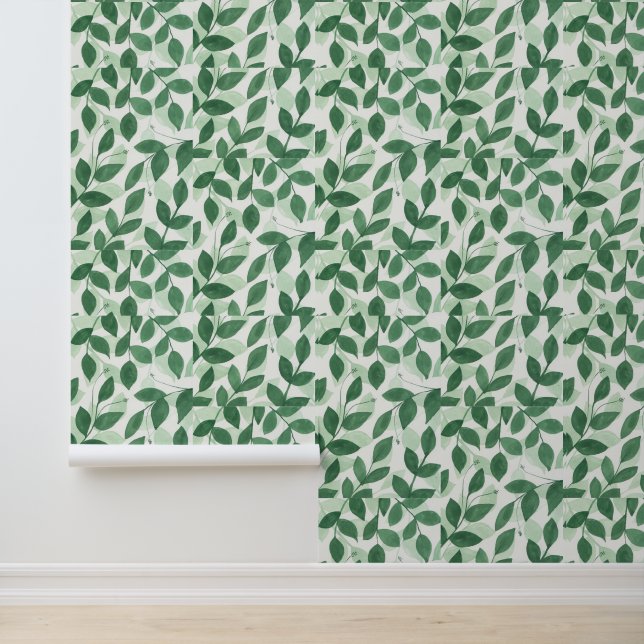 Papier Peint motif feuille (Application)