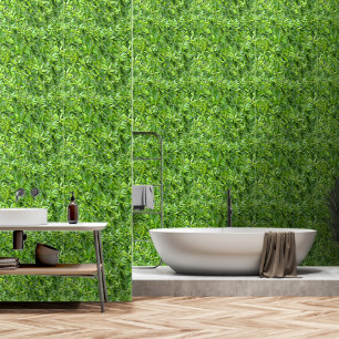 Papier Peint Motif Feuille verdoyant - Nature Botanique