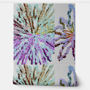 Papier Peint Motif floral abstrait