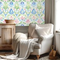 Motif floral aquarelle pastel