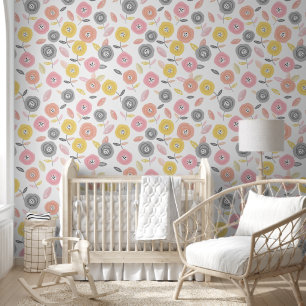 Papier Peint Motif Floral doux