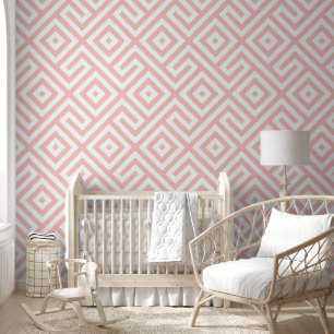 Papier Peint Motif géométrique Abstrait Peachy rose rétro