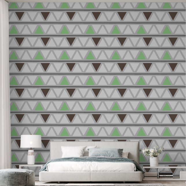 Papier Peint Motif géométrique des triangles (Chambre à coucher)