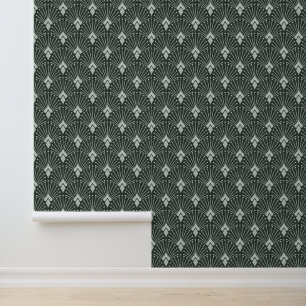 Papier Peint Motif géométrique design, art déco.