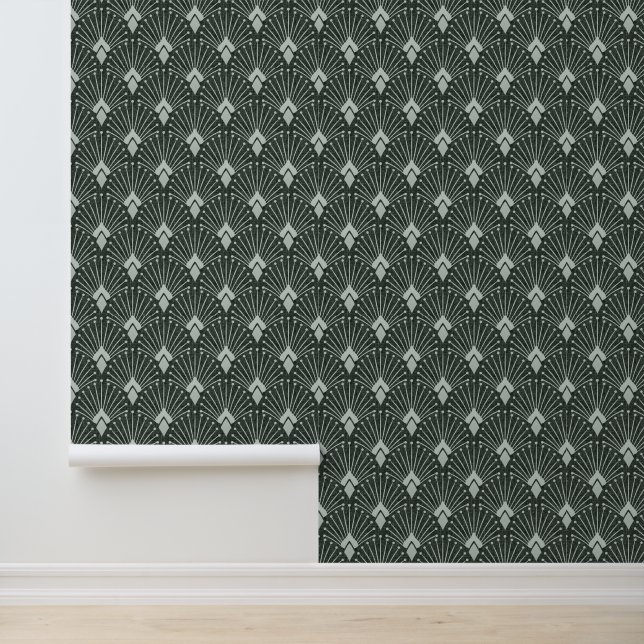 Papier Peint Motif géométrique design, art déco. (Application)