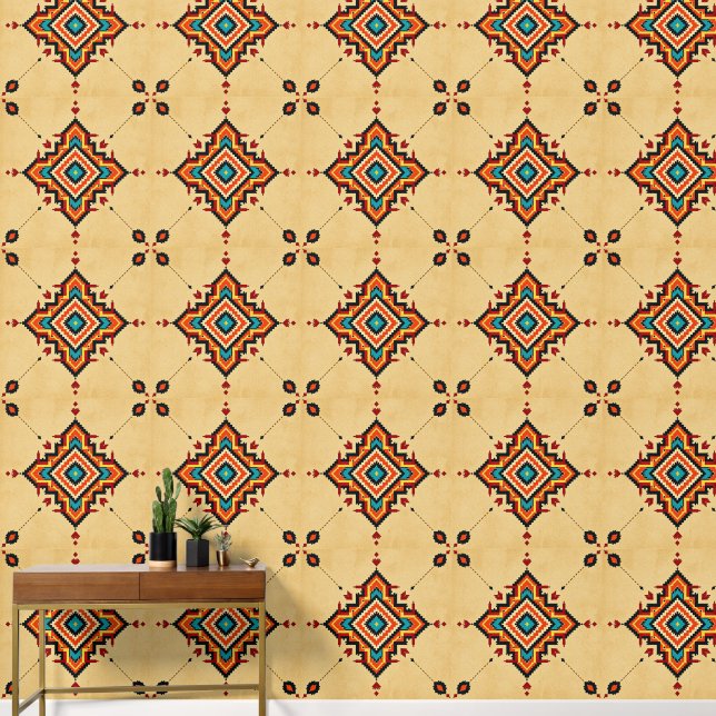 Papier Peint Motif géométrique du sud-ouest (Couloir)