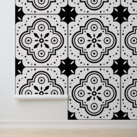Motif géométrique noir et blanc