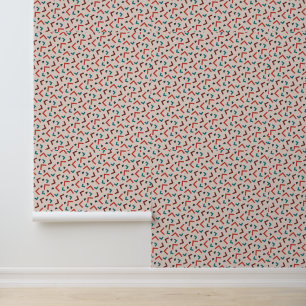 Papier Peint Motif géométrique rétro coloré