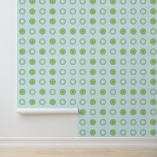 Papier Peint Motif géométrique vert pastel et gris