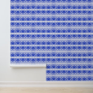 Papier Peint Motif grec méditerranéen bleu